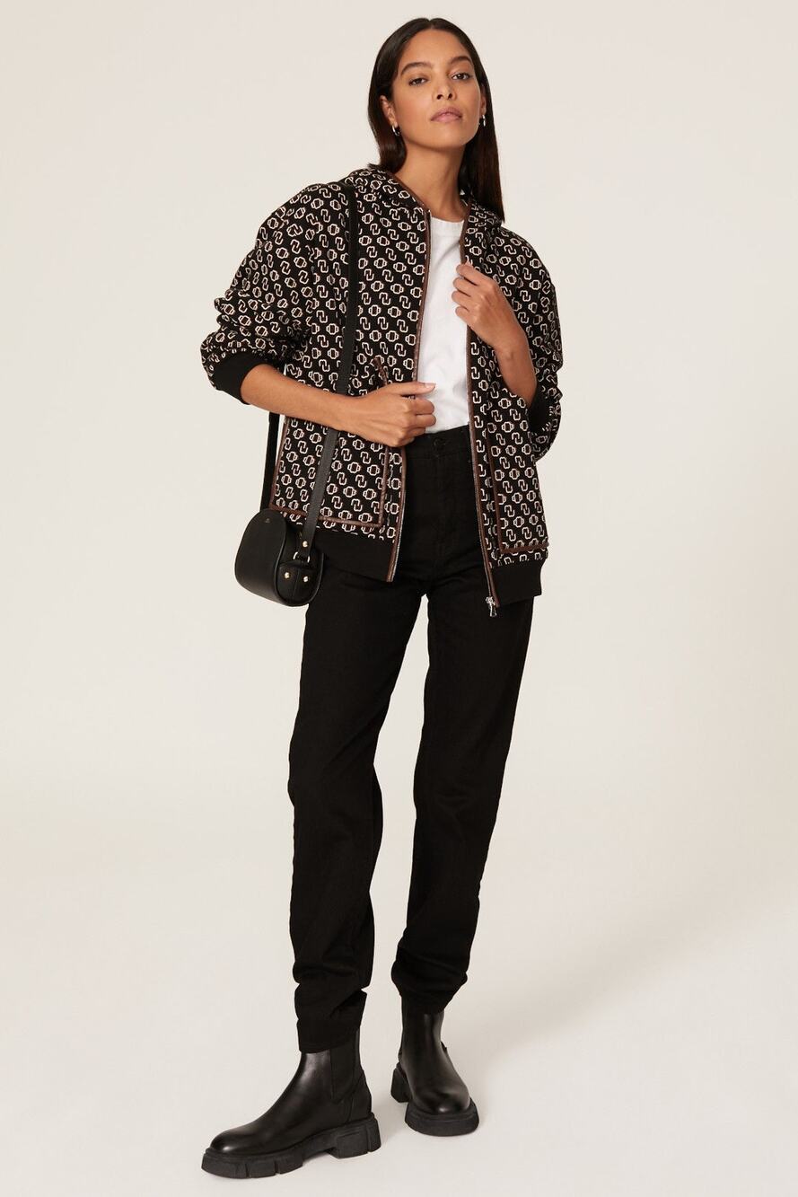 Maje - Trame Zip Sweatshirt - Size Small